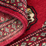パキスタン絨毯 赤 玄関マット ミニサイズ