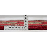 パキスタン絨毯 赤 玄関マット ミニサイズ