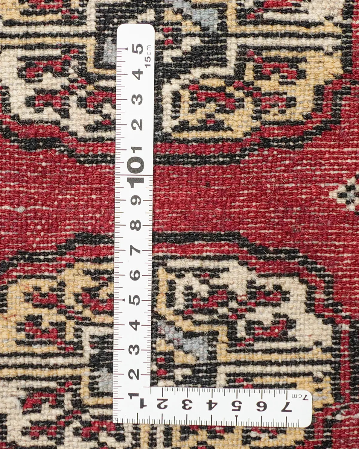 パキスタン絨毯 赤 玄関マット ミニサイズ