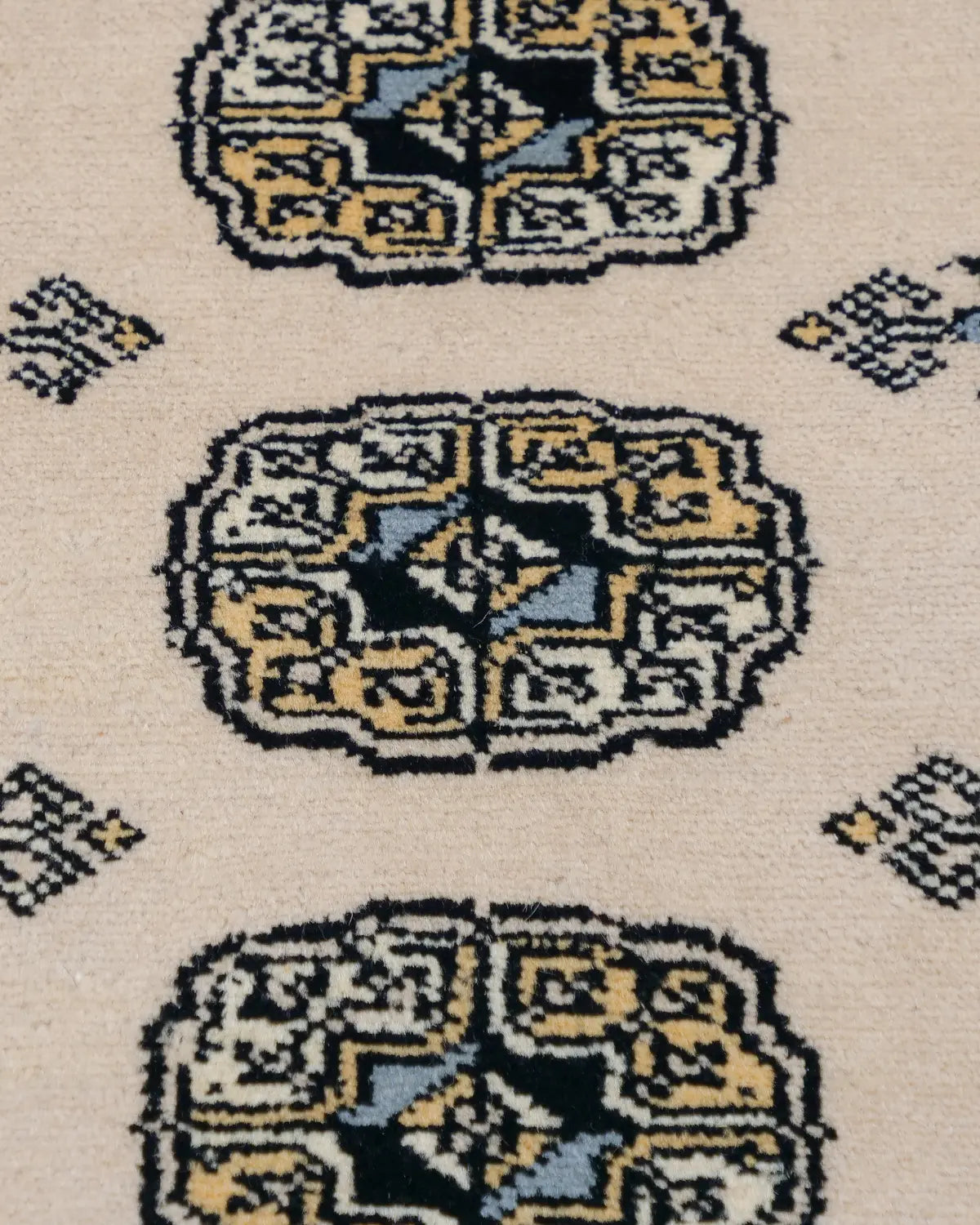 パキスタン絨毯 玄関マット ベージュ