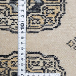 パキスタン絨毯 玄関マット ベージュ