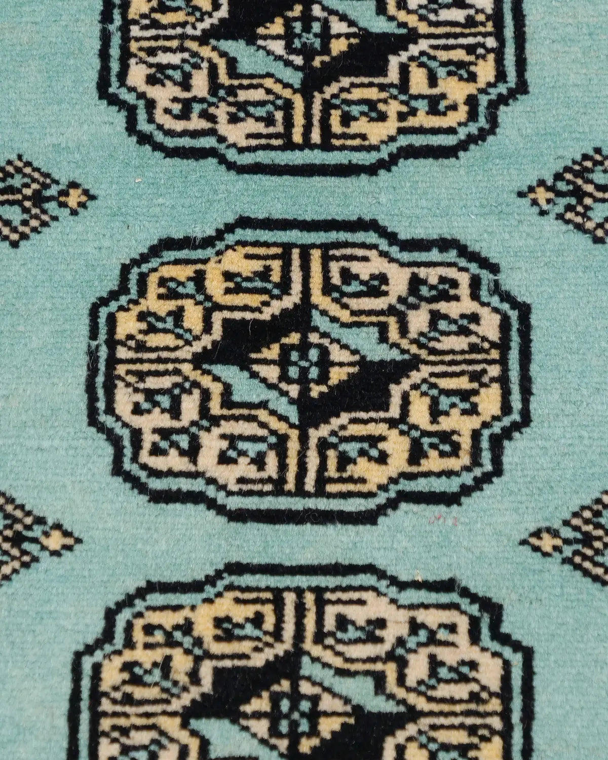 パキスタン絨毯 ミントグリーン ミニ ボハラ