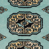 パキスタン絨毯 ミントグリーン ミニ ボハラ