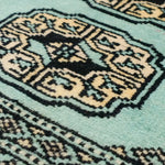 パキスタン絨毯 ミントグリーン ミニ ボハラ