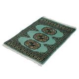 パキスタン絨毯 ミントグリーン ミニ ボハラ