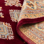 伝統的幾何学柄のパキスタン絨毯 ラホール産 ウール製