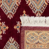 高級感ある赤系デザインのパキスタン絨毯 ラホール産