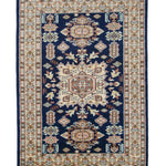Modern classic Pakistani wool rug with floral medallion motif