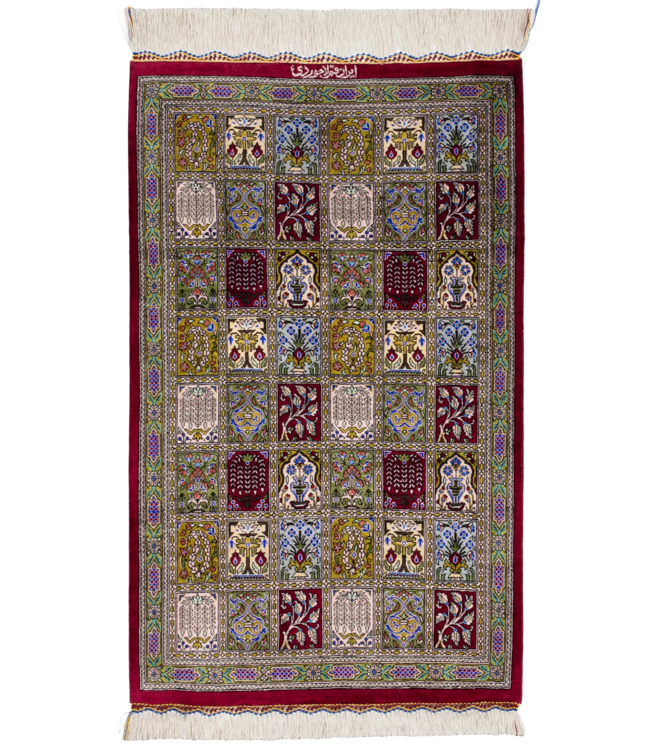 幸運は玄関から】ペルシャ絨毯 シルク手織り ピンク系 フラワー 幸運は玄関から】ペルシャ絨毯 シルク手織り ピンク系 フラワー