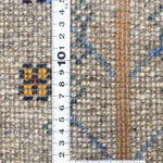 ペルシャギャッベ 織り目の密度を定規で計測