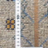 ペルシャギャッベ 織り目の密度を定規で計測