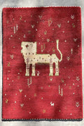 Gabbeh Lion Approx. 100cm x 148cm