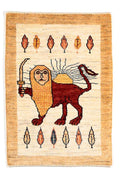 Gabbeh Lion Approx. 64cm x 91cm