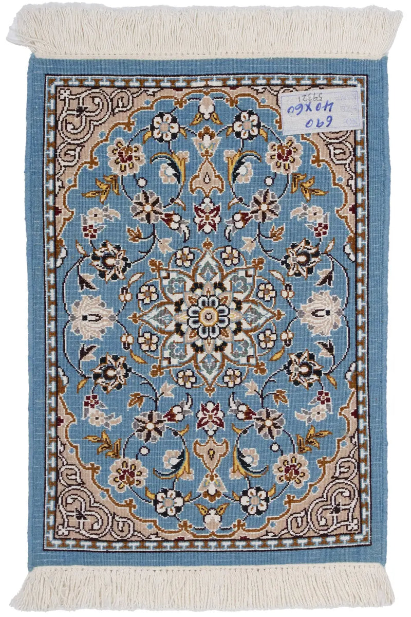 【NEW】ペルシャ絨毯　ナイン産　約40cm x 60cm