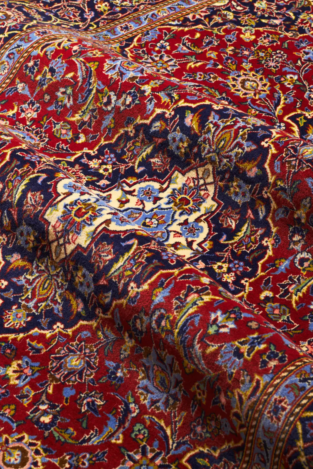 ペルシャ絨毯  カシャーン ウール 赤