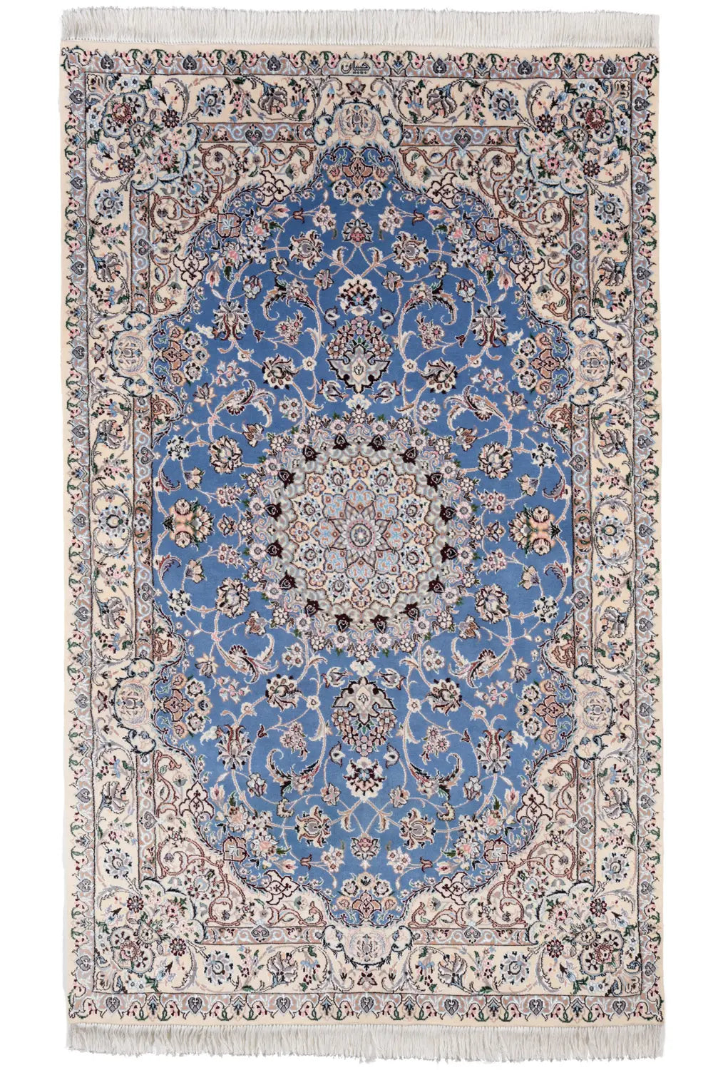 ペルシャ絨毯 ナイン ブルー