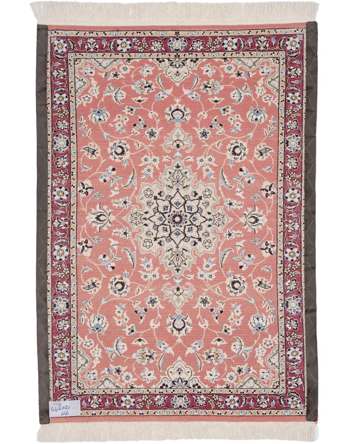 ペルシャ絨毯 手織り 新品 154x125 cm Persia MOOD ペルシャ絨毯 ナイン産 ウール&シルク 95x130cm