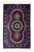 ペルシャ絨毯 クム産 カンバルザデ工房 シルク 約59.5×92.5cm