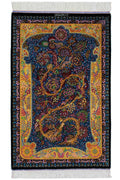 ペルシャ絨毯 クム産 ファニ工房 シルク 約80×125cm