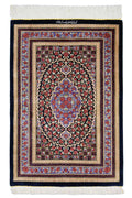 Persian Rug Qum Yasargad Workshop Silk Approx. 61cm x 92cm