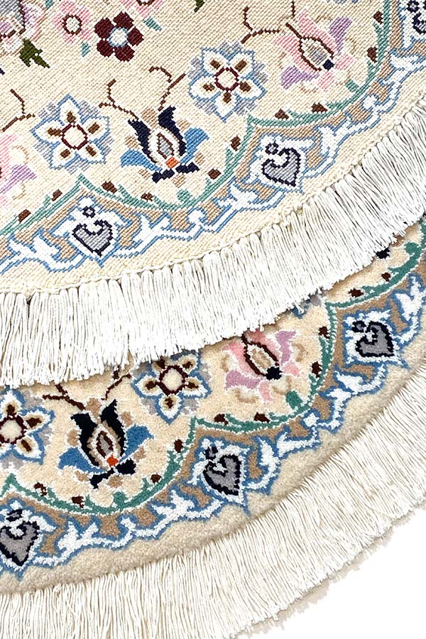 ペルシャ絨毯 ナイン 円形