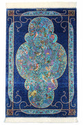 Persian Rug Qum Sadeghzadeh Workshop Silk Approx. 60cm x 90cm