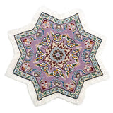 ペルシャ絨毯 星形 紫