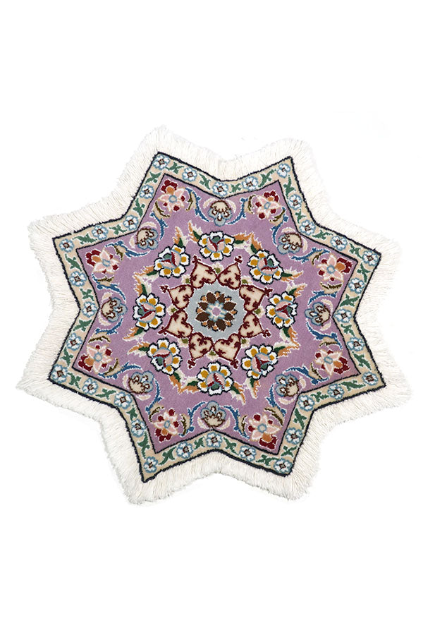 ペルシャ絨毯 星形 紫