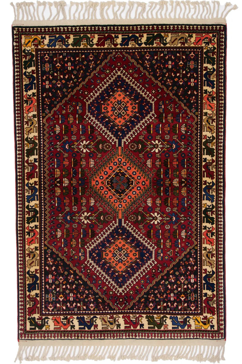 NEW】ペルシャ絨毯 ヤラメ 約105cm x 157cm