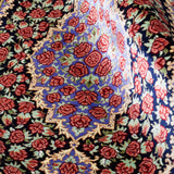 ペルシャ絨毯 クム 花