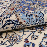 ペルシャ絨毯 ナイン産 ウール&シルク 約208cm x 305cm