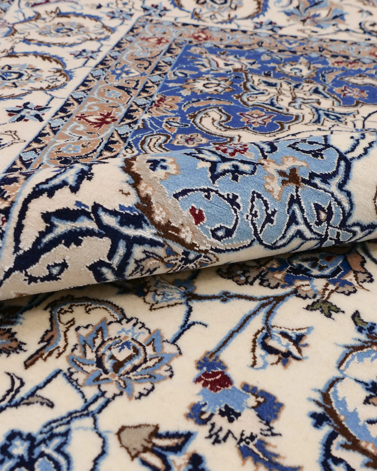 ペルシャ絨毯 ナイン産 ウール&シルク 約208×305cm|SATHI RUGS ペルシャ絨毯 ナイン産 ウール&シルク 約208×305cm|SATHI RUGS