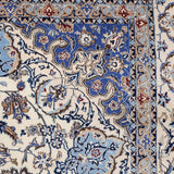 ペルシャ絨毯 ナイン産 ウール&シルク 約208cm x 305cm