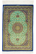 Persian Rug Qum Musavi Workshop Silk Approx. 58cm x 87cm