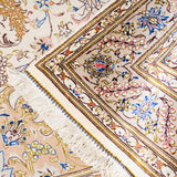 ペルシャ絨毯 クム産 カーヴェ工房 シルク 約79cm x 122cm