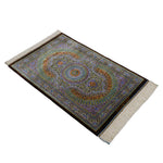 クム産シルク絨毯 アリプール工房 斜め 60×90cm