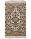 Persian Rug Isfahan Wool & Silk Approx. 70cm x 107cm