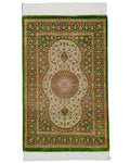 Persian Rug Qum Musavi Workshop Silk Approx. 58cm x 91cm