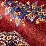ペルシャ絨毯 クム産 赤