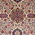 アンティーク ペルシャ絨毯 サルーク産 約138×215cm｜手織り 鹿と鳥の庭園図