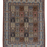 ムード産ペルシャ絨毯 ヘシティ柄 茶系 150×195cm