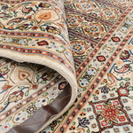 アンティークのムード産手織りペルシャ絨毯 142×190cm