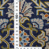 ペルシャ絨毯 カシャーン産 ウール 152x210cm 紺 ネイビー 手織り