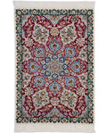 ペルシャ絨毯 ナイン産 ウール&シルク 約60×87cm