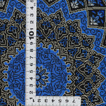 ペルシャ絨毯 クム産 ガンバルザデ工房 シルク 60x91cm 青 ブルー 玄関マット 手織り