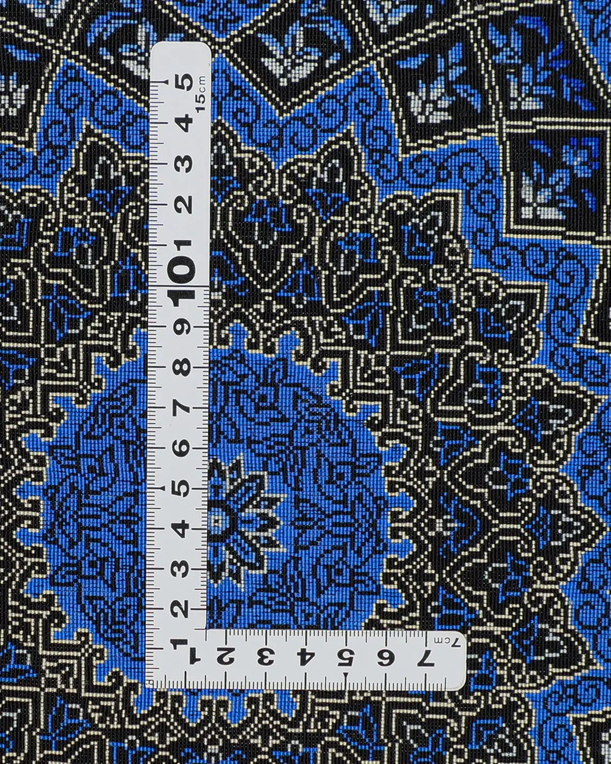 ペルシャ絨毯 クム産 ガンバルザデ工房 シルク 60x91cm 青 ブルー 玄関マット 手織り