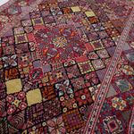 ペルシャ絨毯 カシャーン産 ウール 137x237cm ジョーシャガン 赤 レッド 手織り 