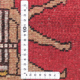 ペルシャ絨毯 シーラーズ産 カシュガイ族手織り ウール 77×88cm 赤 ラクダ キャラバン トライバル 玄関マット 壁掛け ラグ 