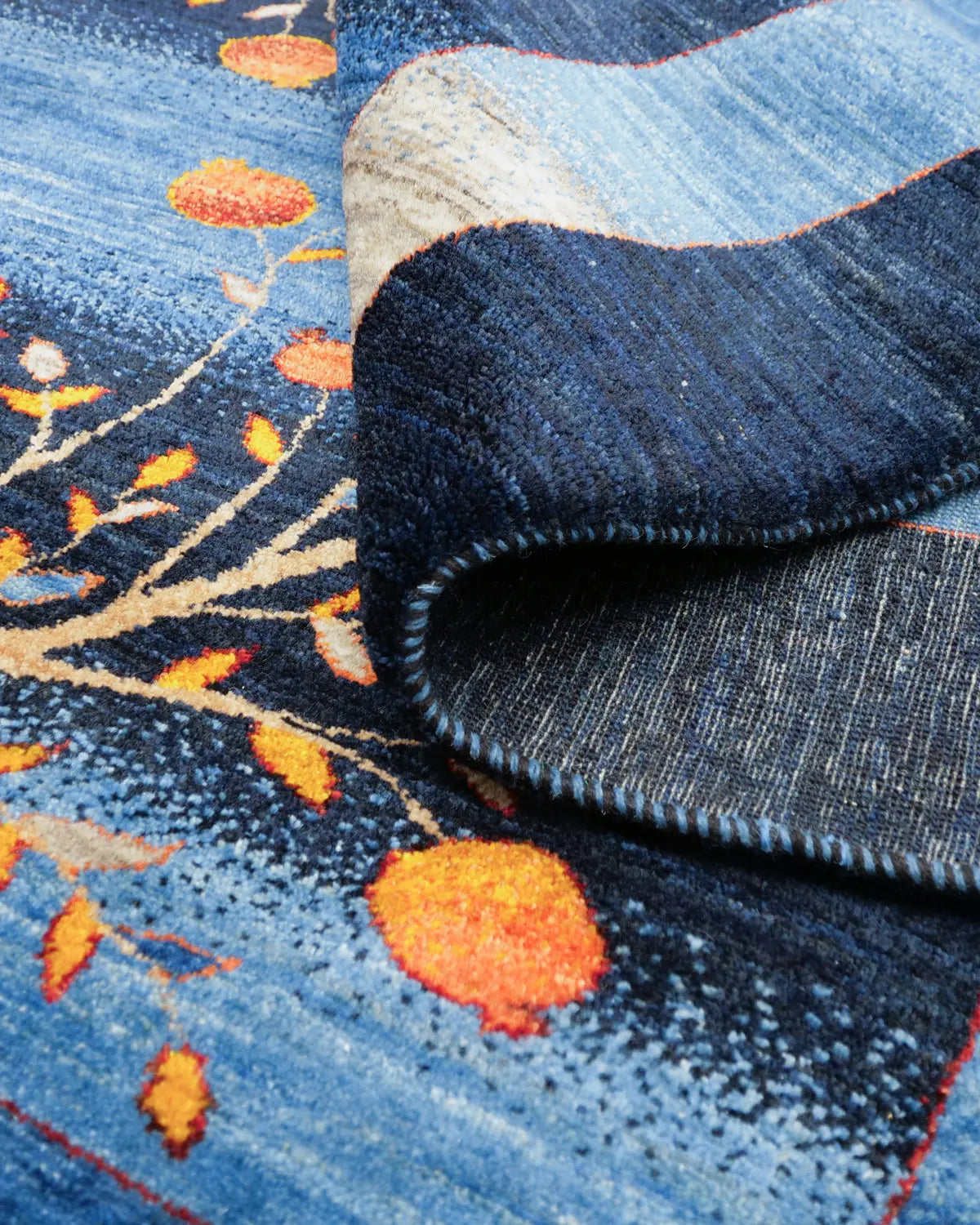 シーラーズ産ギャッベ 手織り ザクロの木 デザイン