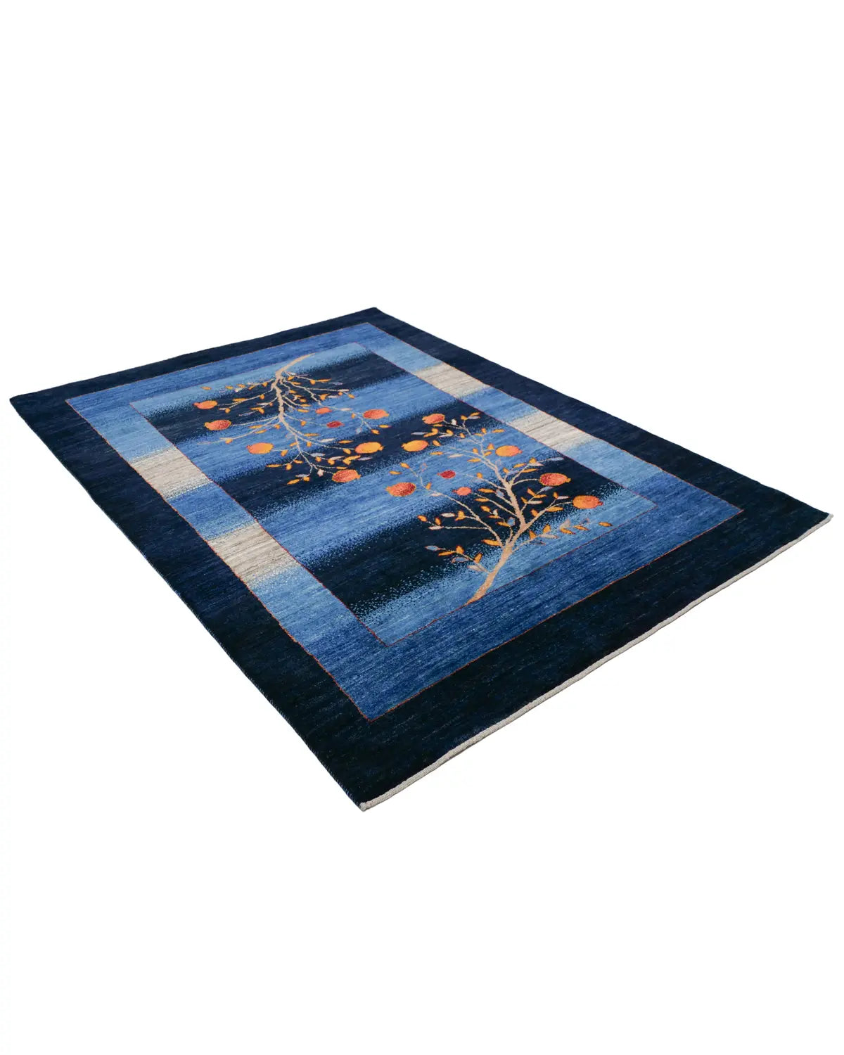 ペルシャギャッベ ウール ザクロの木 2本 リビング用